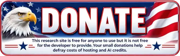 Donate. This research site is free for anyone to use, but it is not free for the developer to provide. Your small donations help defray costs of hosting and AI credits.